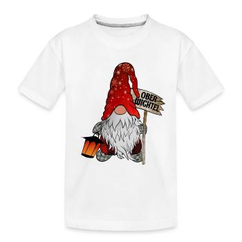 Ober Wichtel Weihnachts Gnom - Kinder Premium Bio T-Shirt - Weiß - Vorne