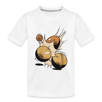 Boules boules boules pour boule pétanque boule - T-shirt bio Premium Enfant - blanc - Devant