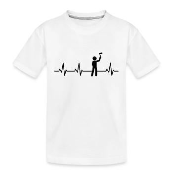 Drôle de peintre - T-shirt bio Premium Enfant - blanc - Devant