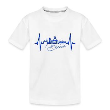 Bochum Heartbeat Bochum Skyline Home Ruhrpott - T-shirt bio Premium Enfant - blanc - Devant