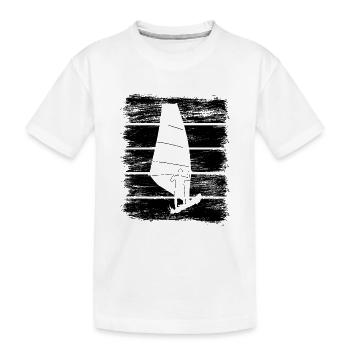 Planche à voile - T-shirt bio Premium Enfant - blanc - Devant