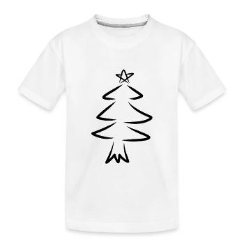 Frohe weihnachten Frohe weihnachten Frohe weihnach - Kinder Premium Bio T-Shirt - Weiß - Vorne