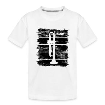 Croquis Trompette - T-shirt bio Premium Enfant - blanc - Devant