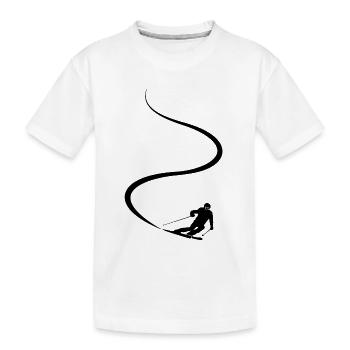 Piste de ski, Après-ski, Sports d’hiver, Vacances au ski - T-shirt bio Premium Enfant - blanc - Devant