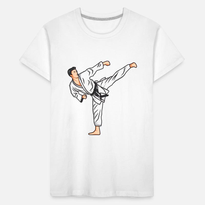 Karate Drawing Kids' Premium Organic T-Shirt