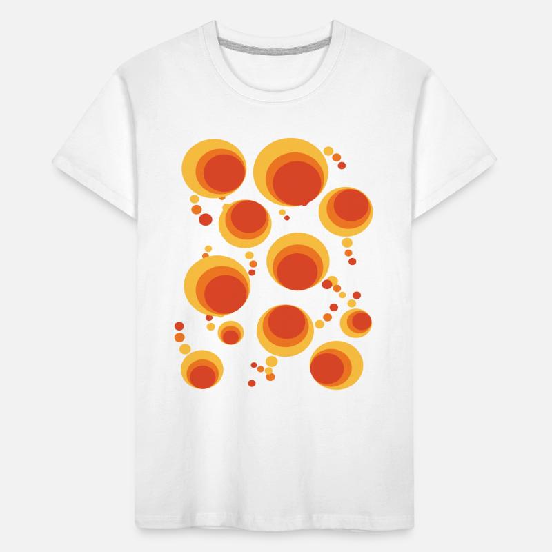 50 ' s 60 ' s Polka Dot Circle Style Pattern T-shirt bio Premium Enfant