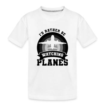 Citation drôle d’avion - T-shirt bio Premium Enfant - blanc - Devant