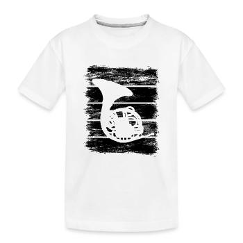 Waldhorn - Kinder Premium Bio T-Shirt - Weiß - Vorne