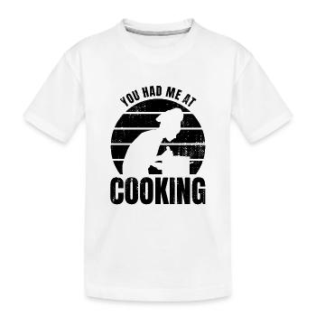 Dicton culinaire - T-shirt bio Premium Enfant - blanc - Devant