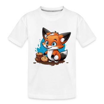 Fuchs Süßer Fratz - Kinder Premium Bio T-Shirt - Weiß - Vorne