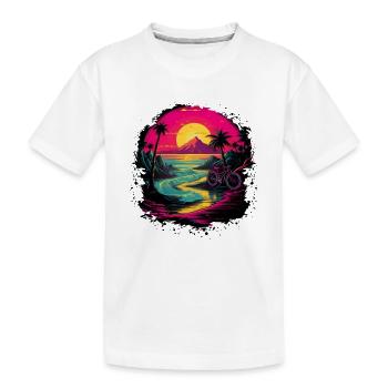 Cyclistes des années 90 - T-shirt bio Premium Enfant - blanc - Devant