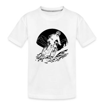 Graphique de vététiste - T-shirt bio Premium Enfant - blanc - Devant