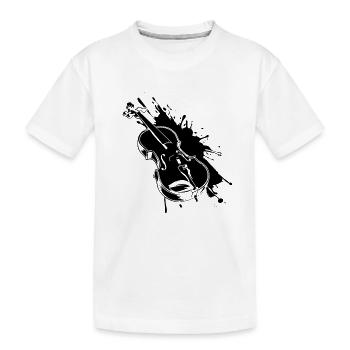 Violon Street Art - T-shirt bio Premium Enfant - blanc - Devant
