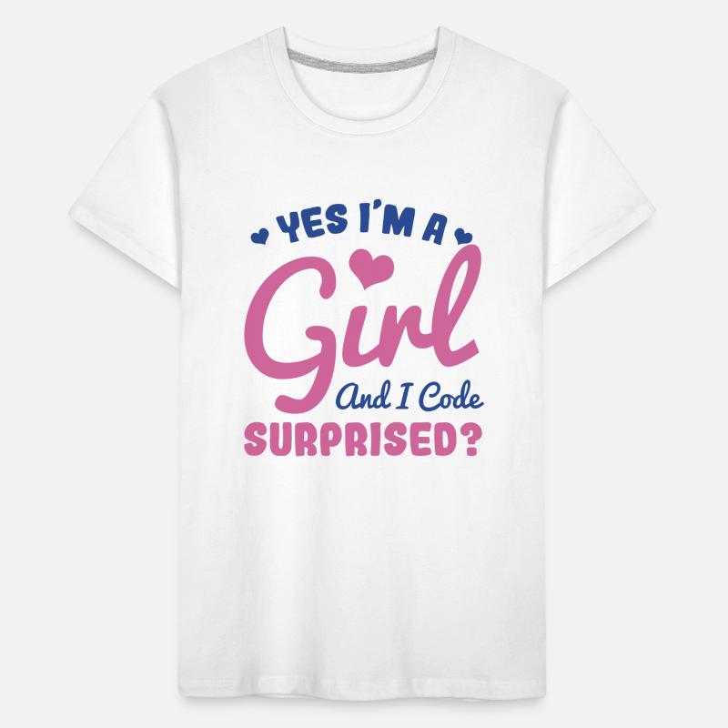 Fille et programmeuse T-shirt bio Premium Enfant