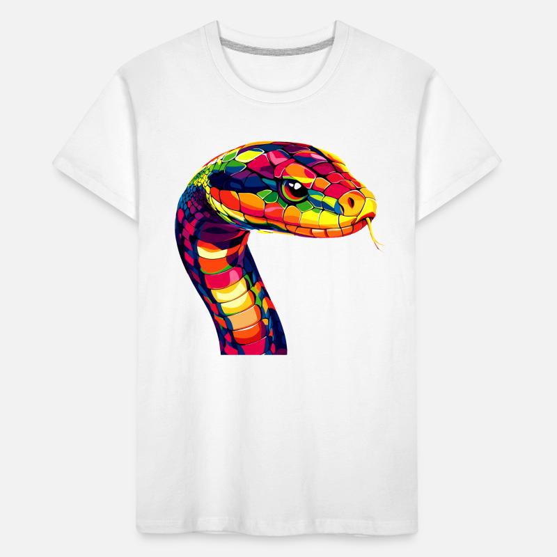 Snake Python Cobra Mamba Rattlesnake Snake Kids' Premium Organic T-Shirt