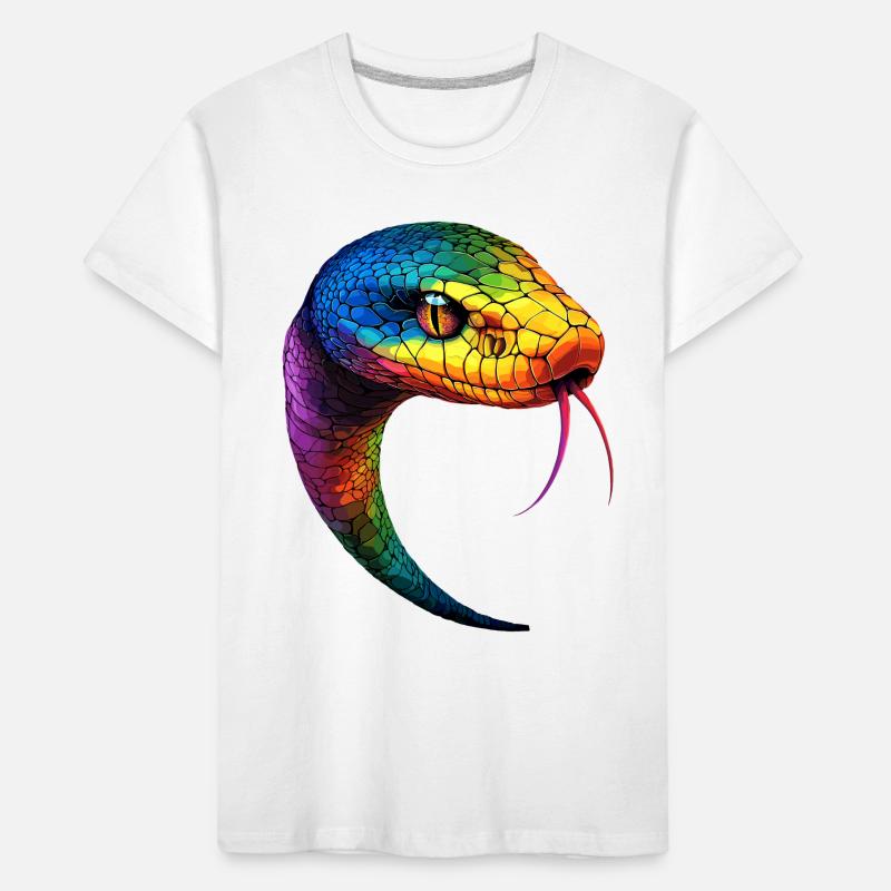 Serpent Python Cobra Mamba Serpent à sonnettes Serpent T-shirt bio Premium Enfant