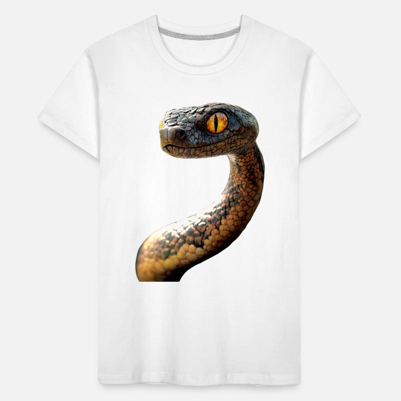 Snake Python Cobra Mamba Rattlesnake Snake Kids' Premium Organic T-Shirt