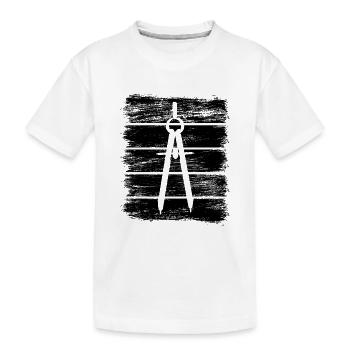Boussole d’architecture - T-shirt bio Premium Enfant - blanc - Devant