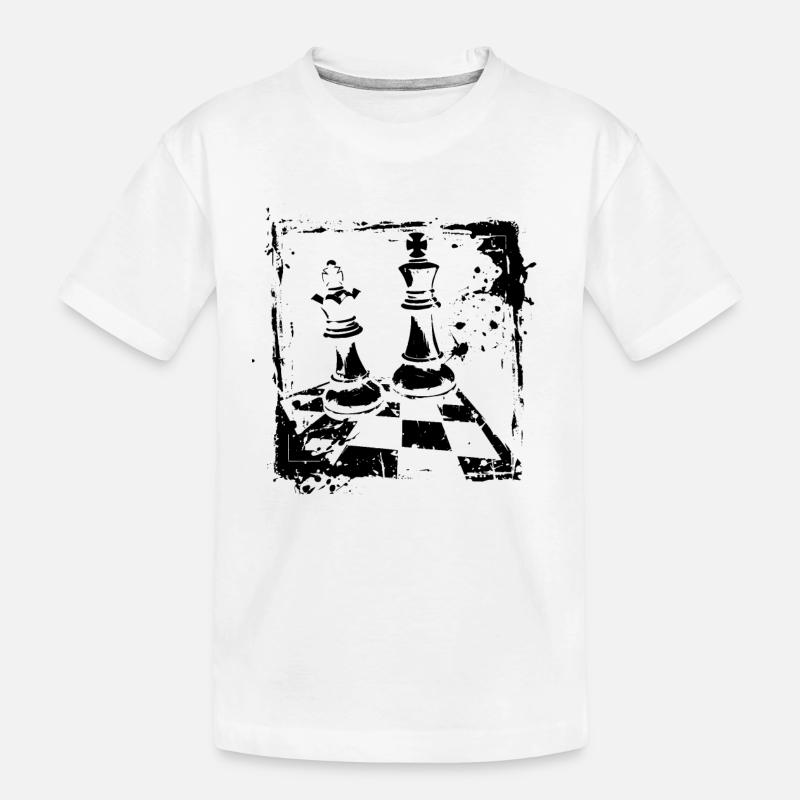 Schach - Kinder Premium Bio T-Shirt - Weiß