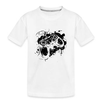 Gamepad - Kinder Premium Bio T-Shirt - Weiß - Vorne