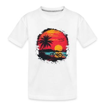 VTT des années 90 - T-shirt bio Premium Enfant - blanc - Devant