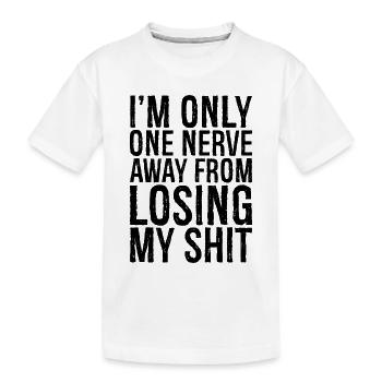 Je ne suis qu’à un de perdre ma chemise - T-shirt bio Premium Enfant - blanc - Devant
