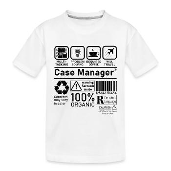 Case Manager multi tasking problem solving require - Kinder Premium Bio T-Shirt - Weiß - Vorne