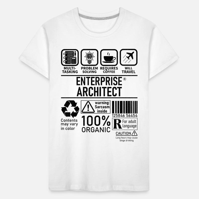 Enterprise Architect multi tasking problem solving Kids' Premium Organic T-Shirt