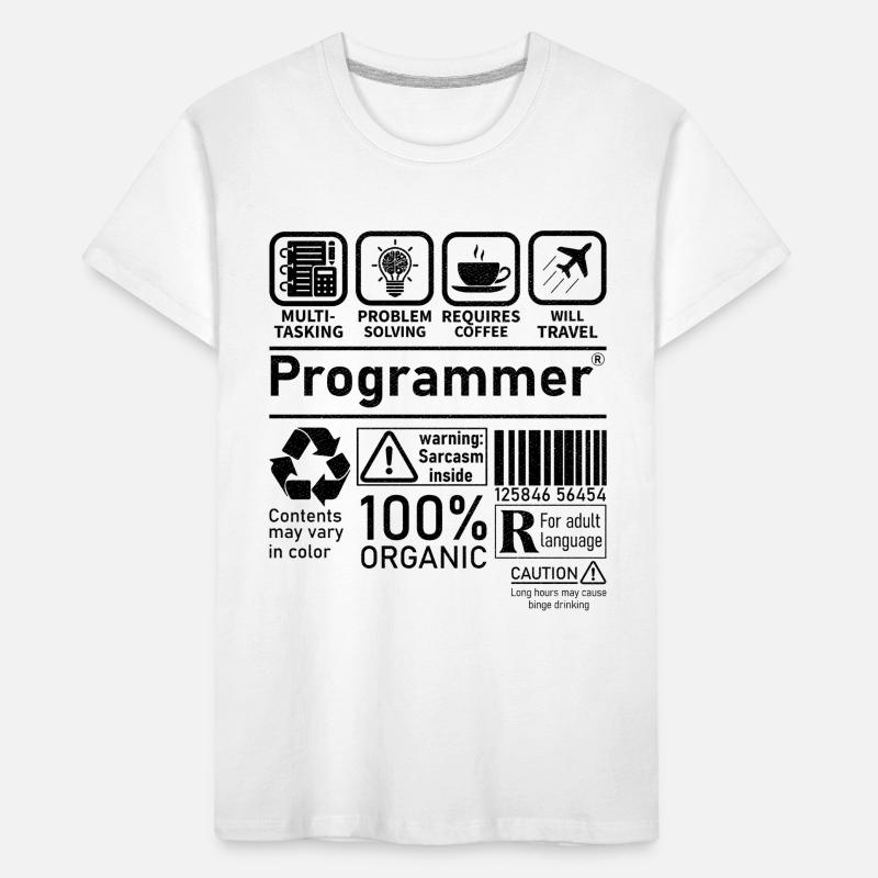 Programmer multi tasking problem solving requires Kids' Premium Organic T-Shirt