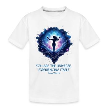 Femme Mystique | Alan Watts Citation Conception - T-shirt bio Premium Enfant - blanc - Devant