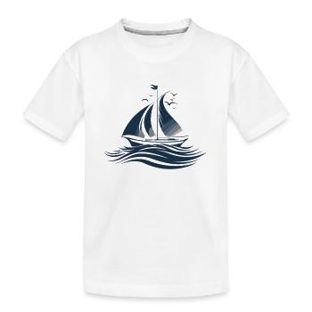 Voile - T-shirt bio Premium Enfant - blanc - Devant