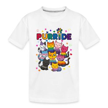 Purride Chats LGBT - T-shirt bio Premium Enfant - blanc - Devant