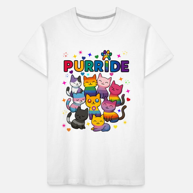 Purride LGBT Cats Kids' Premium Organic T-Shirt