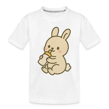 Lapin en flacon - T-shirt bio Premium Enfant - blanc - Devant