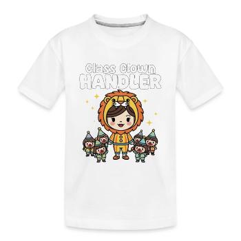 CLASSE CLOWN HANDLER - CADEAU ENSEIGNANT - T-shirt bio Premium Enfant - blanc - Devant