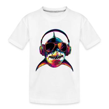 requin requin tigre requin plongeur requins mignons grand requin blanc - T-shirt bio Premium Enfant - blanc - Devant