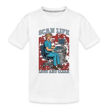 Échographie Scan Life Échographie forte et claire - T-shirt bio Premium Enfant - blanc - Devant
