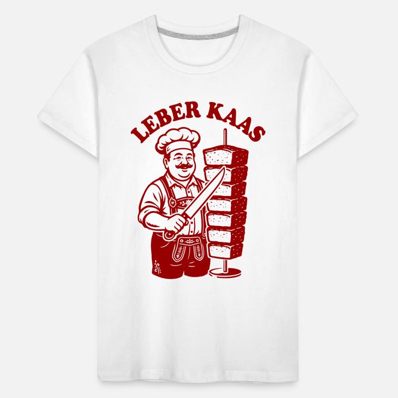 Leberkaas am Spieß oder Döner Kebab - Leberkäse Kinder Premium Bio T-Shirt
