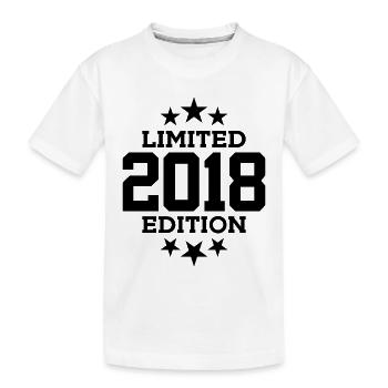 LIMITED EDITION 2018 8TH BIRTHDAY - Kids' Premium Organic T-Shirt - white - Front