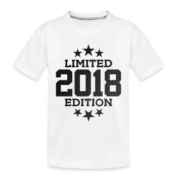 LIMITED EDITION 2018 8TH BIRTHDAY - Kids' Premium Organic T-Shirt - white - Front