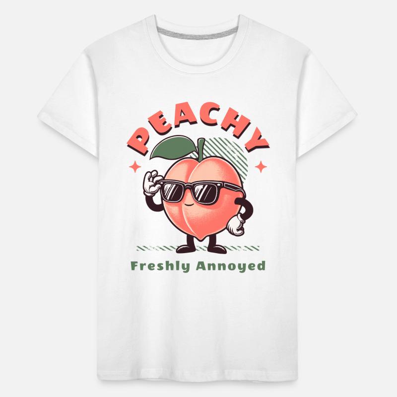 Fruit Pêche Fleur de pêcher Fruit sucré T-shirt bio Premium Enfant
