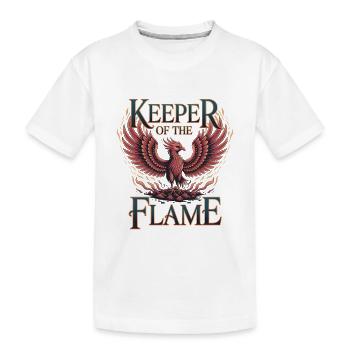 Phönix – Keeper of the Flame - Kinder Premium Bio T-Shirt - Weiß - Vorne