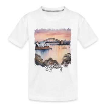 Sydney Aquarelle, Sydney, Australie - T-shirt bio Premium Enfant - blanc - Devant