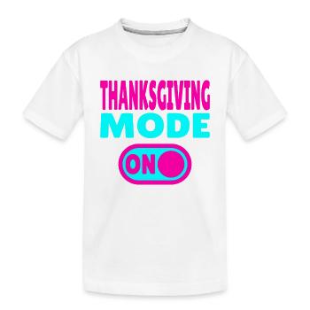 Mode Thanksgiving activé - T-shirt bio Premium Enfant - blanc - Devant