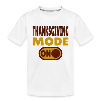 Mode Thanksgiving activé - T-shirt bio Premium Enfant - blanc - Devant
