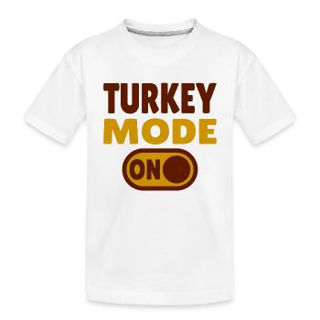 Mode dinde activé - T-shirt bio Premium Enfant - blanc - Devant