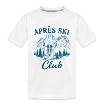 Après Ski Club - Kids' Premium Organic T-Shirt - white - Front