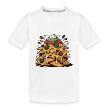Explosion de la Tour Cheese Nacho - T-shirt bio Premium Enfant - blanc - Devant