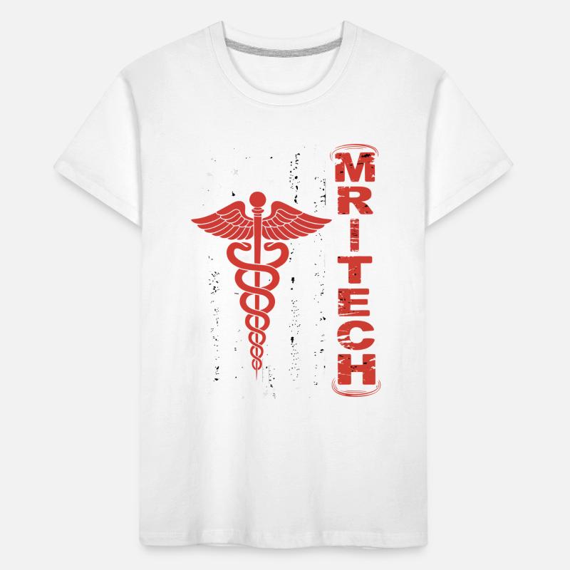 Drapeau Caducée rouge de MedTech T-shirt bio Premium Enfant