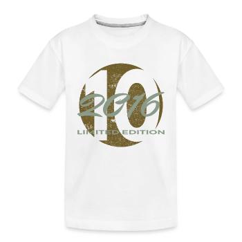 10th Birthday 2016 Boys and Girls Gift - Kids' Premium Organic T-Shirt - white - Front